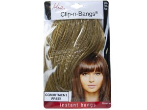 Bulk KA602 Mia Beauty Clip-n-bangs In Brown