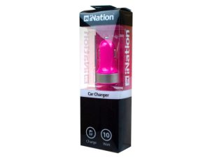 Bulk EN436 2.1 Amp Car Charger Pink