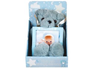 Bulk KL802 Bear Plush Animal Photo Frame Gift Set