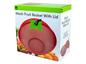 Bulk GE099 Mesh Fruit Basket With Lid