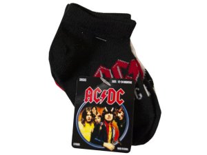 Bulk GT124 Acdc 5 Pack Infant 12-24m No-show Socks