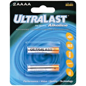 Ultralast UL2AAAA Aaaa Alkaline Batteries - 2 Pack