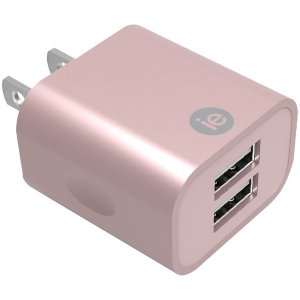 Iessentials IEN-AC22A-RGLD 2.4a 2 Usb Wall Chrgr Pnk