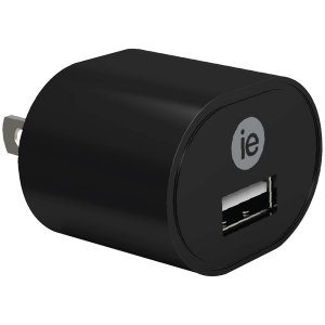 Iessentials IEN-ACPUSB-BK 1a Usb Wall Chrgr Blk