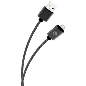 Iessentials IEN-BC10M-BK 10ft Braid Micro Usb Blk