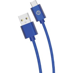 Iessentials IEN-BC10C-BL 10ft Brd Usbctoa Cbl Blu