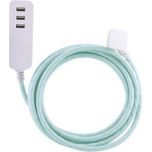 Cordinate 37921 10ft 3usb Surg Mntwht