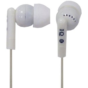 Supersonic IQ-106 WHITE Porockz Stereo Earphn Wht