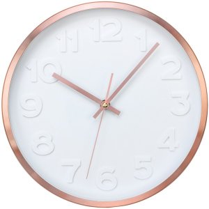 Timekeeper 668024 Copper 2 Wall Clck