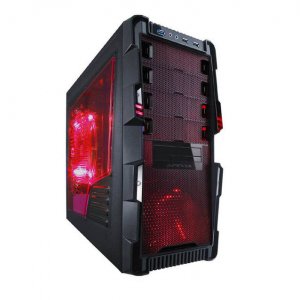 Apevia X-HERMES-RD X-hermes No Power Supply Atx Mid Tower (blackred)