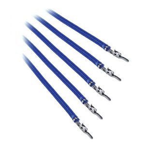 Bitfenix BFX-ALC-60CMLB-RP Alchemy 2.0 5x 60cm Sleeved Psu Cable (blue