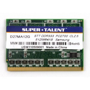 Super D27MA12G D333 512m 172pins Dimm Notebook Memory