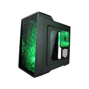 Apevia X-ENERQ-GN X-enerq No Power Supply Atx Mid Tower (blackgreen)