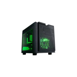 Apevia X-QPACK3-GN X-qpack3 No Power Supply Microatx Case (blackgreen)