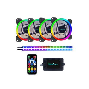 Apevia SP412L2S-RGB Sp412l2s-rgb Spectra 120mm Silent Dual Ring Addres