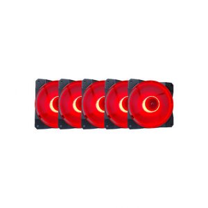 Apevia CO512L-RD Co512l-rd 120mm Cosmos Red Led Case Fan W Anti-vibrat