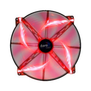 SILENT MASTER 200MM RED LED FAN