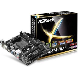 Asrock FM2A68M-HD+ Fm2a68m-hd+ Socket Fm2+ Amd A68h Ddr3 Sata3usb3.0 A