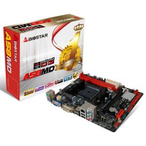 Biostar A58MD Socket Fm2+ Amd A55 Ddr3 Agbe Microatx Motherboard