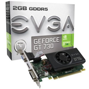 Evga 02G-P3-3733-KR Nvidia Geforce Gt 730 2gb Gddr5 Vgadvihdmi Low Pro