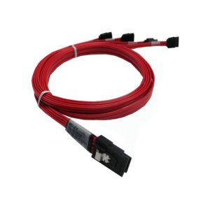 Broadcom CBL-SFF8087OCF-05M Lsi Mini-sas To 4x Sata Breakout Cable 0.5