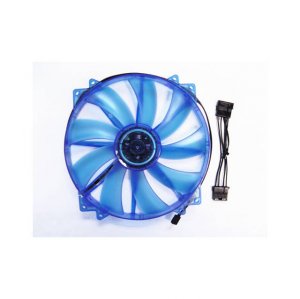 Apevia CF20SL-UBL Cf20sl-ubl 200mm Uv Blue Led Case Fan