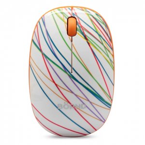 Bornd E220 SLIM-RAINBOW E220 Wireless Optical Mouse - Slim Rainbow Des