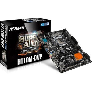 Asrock H110M-DVP H110m-dvp Lga1151 Intel H110 Ddr4 Sata3usb3.0 Agbe Mi