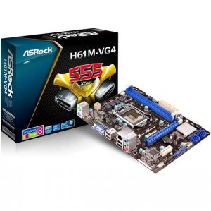 Asrock H61M-VG4 H61m-vg4 Lga1155 Intel H61 Ddr3 Agbe Microatx Motherbo