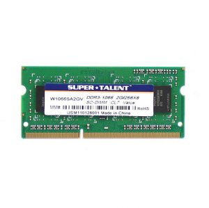 Super W1066SA2GV Ddr3-1066 Sodimm 2gb256x8 Notebook Memory