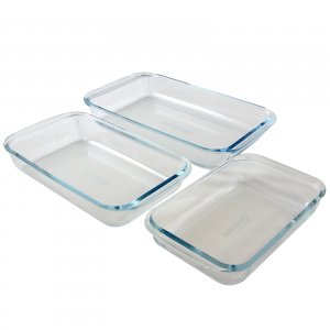 Sunbeam 108063.03 Everyday Casseroles 3-piece Borosilicate Glass Bakew