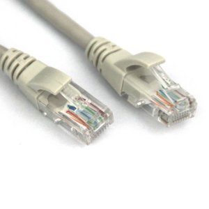 Vcom NP511B-7-GRAY 7ft Cat5e Utp Crossover Patch Cable - Gray