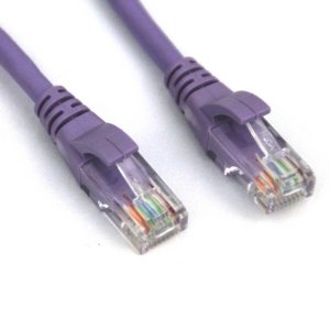 Vcom NP511-5-PURPLE 5ft Cat5e Utp Molded Patch Cable - Purple