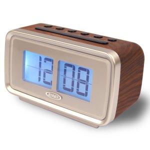 Jensen JCR-232 Amfm Dual Alarm Clock With Digital Retro Flip Display