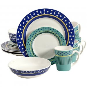 Gibson 105972.16 Home Lockhart 16 Piece Dinnerware Set