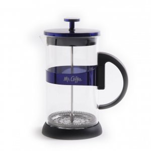 Mr 104351.02 Max Brew 32oz Glass Coffee Press, Blue