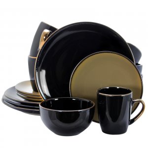 Elama EL-CAMBRIDGEGRAND Cambridge Grand 16-piece Dinnerware Set In Lux