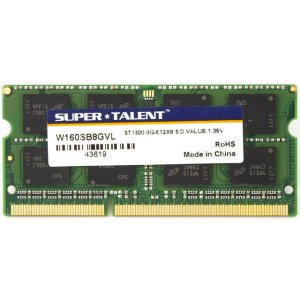 Super W160SB8GVL(SZ) Ddr3l-1600 Sodimm 8gb512mx8 Cl11 Value Notebook M