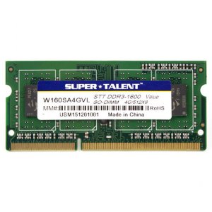 Super W160SA4GVL Ddr3l-1600 Sodimm 4gb512mx8 Cl11 Value Notebook Memor