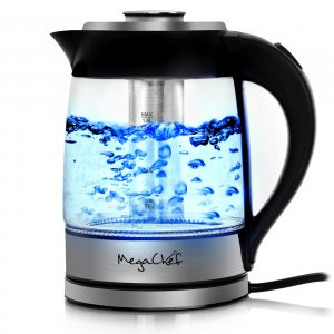 Megachef MGKTL-1777 1.8 Liter Cordless Glass And Stainless Steel Elect