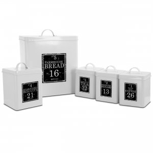 Megachef MG-416 Kitchen Food Storage And Organization 5 Piece Canister