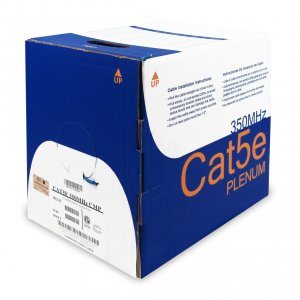 Wavenet WAV-CAT5-CMP-BL 5e04upbl4 Cat5 Plenum 1k Blue