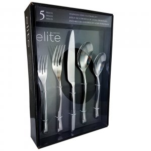 Gibson 116398.05 Elite Altmore 5 Piece Stainless Steel Flatware Set