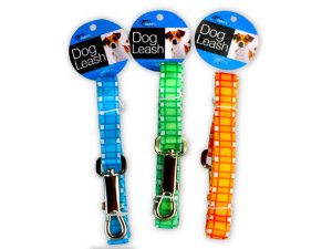 Dukes DI168 Dog Leash With Plaid Print