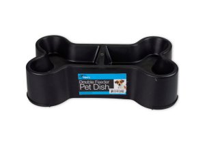 Dukes DI183 Bone-shaped Double Feeder Pet Dish