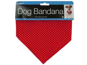 Dukes DI547 Polka Dot Dog Bandana With Snap Closure