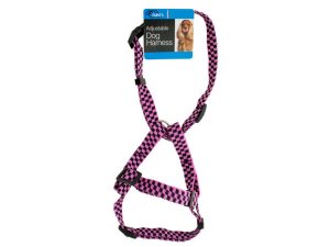 Dukes DI559 Fashion Pink Adjustable Nylon Dog Harness