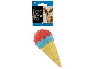 Dukes DI562 Ice Cream Cone Squeak Dog Toy