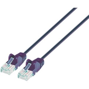 Intellinet 742184 14 Feet Cat6 Slim Network Patch Cable - Blue