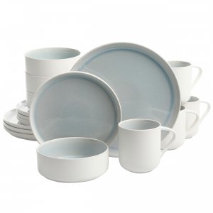 Gibson 124373.16 Elite Global Edge16 Piece Stoneware Dinnerware Set In